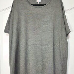 Women's LuLaRoe Striped Tunic Shirt Size Medium